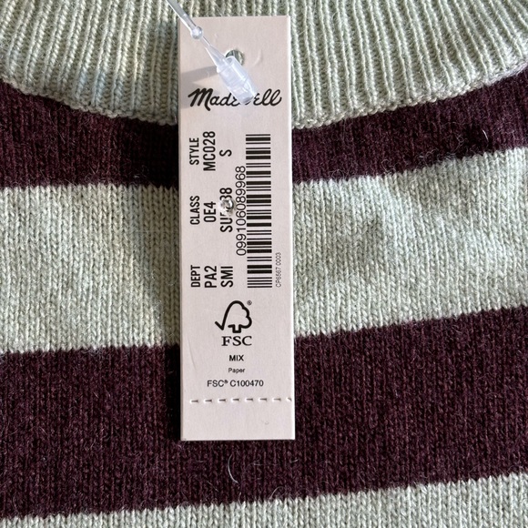 NWT Madewell Ashbury Mockneck Sweater - Picture 7 of 12